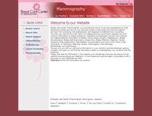 Tablet Screenshot of breastcarecenterofbirmingham.com